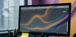 AI for Beginners: A Complete Guide to Understanding Artificial Intelligence Messy Seattle desk with spilled coffee, "AI? What?!" notebook, dinosaur, glitchy lines.