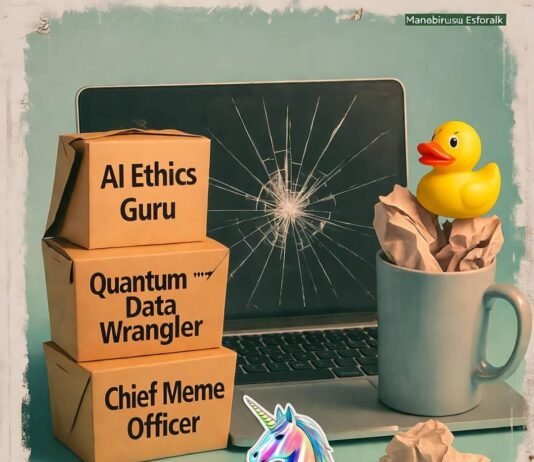 The Hottest Data Scientist Jobs in 2025: Where to Apply Cracked laptop amid job-labeled takeout boxes, rubber duck in mug, faded Polaroid vibe.