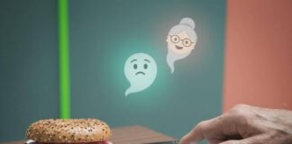 Tech Tips for Seniors: Simplifying Technology for Older Adults Old hand fumbles phone, bagel, and tangled cables.