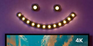 What Makes the Best 4K TVs in 2025? Our Complete Guide TV with burrito on remote, candle shadows, wonky LED smiley face. Teal-mustard glitch vibe.